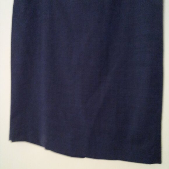Banana Republic Skirt Women 8 Stretch Classic Career Back Zip Blue - Picture 5 of 14